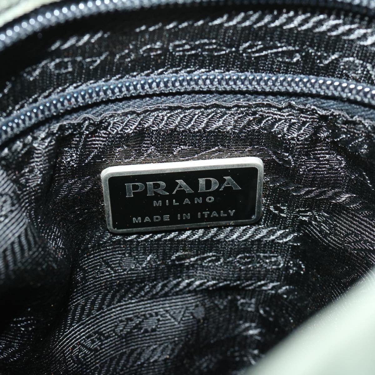 Prada Tessuto Khaki Canvas Shoulder Bag (Pre-Owned) Size ONE SIZE - 9 Thumbnail