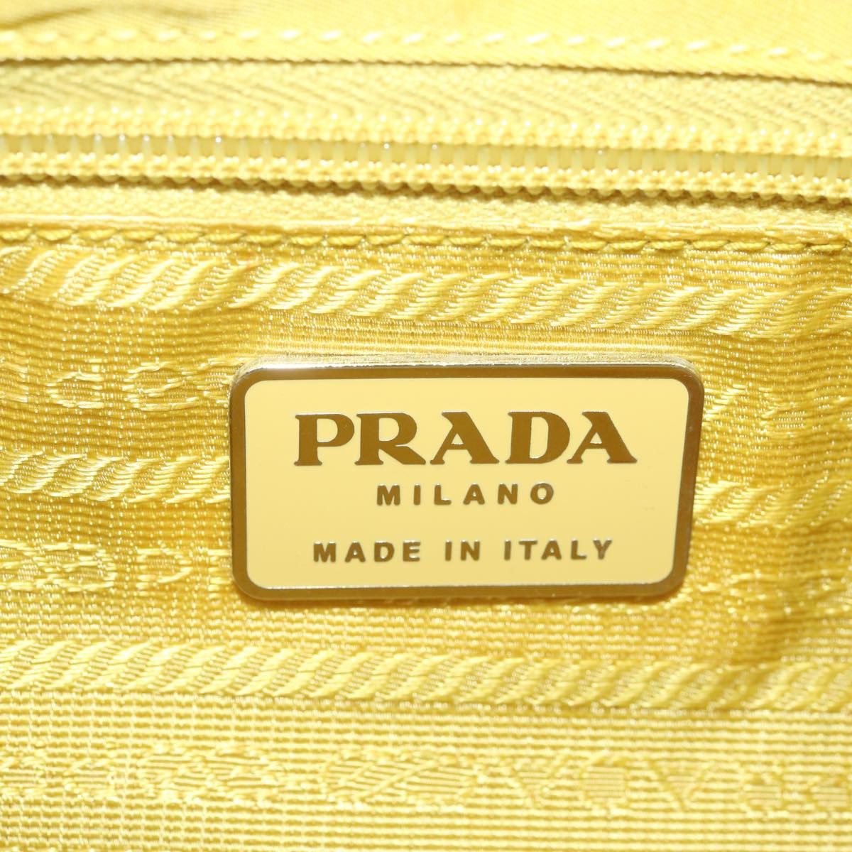 Prada Tessuto Yellow Synthetic Shoulder Bag (Pre-Owned) Size ONE SIZE - 9 Thumbnail