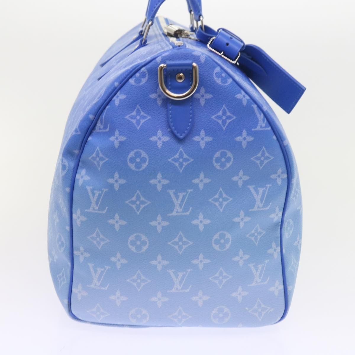 Louis Vuitton Keepall Bandouliere 50 Blue Canvas Travel Bag (Pre-Owned) Size ONE SIZE - 12 Thumbnail