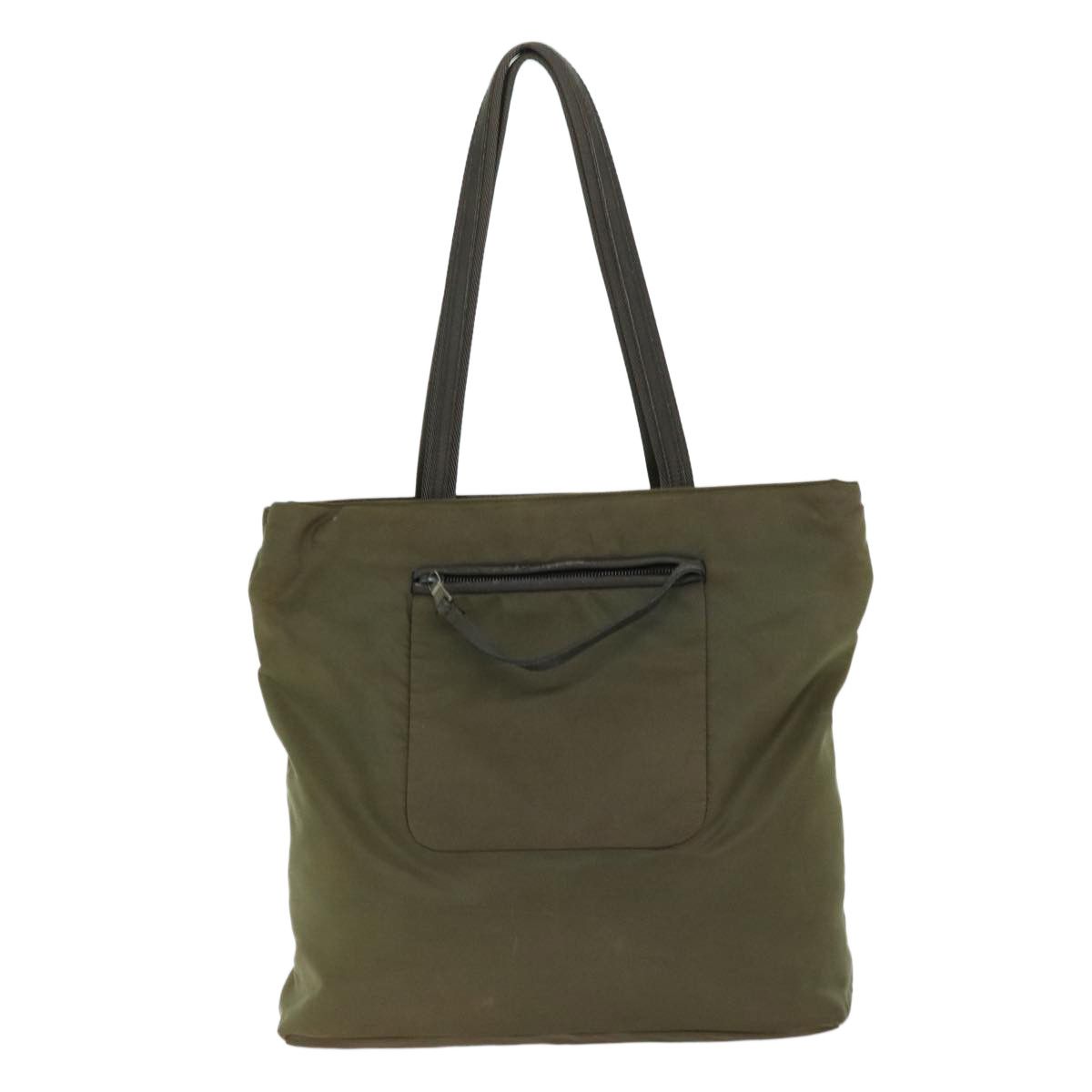 Prada Tessuto Khaki Synthetic Tote Bag (Pre-Owned) Size ONE SIZE - 2 Thumbnail
