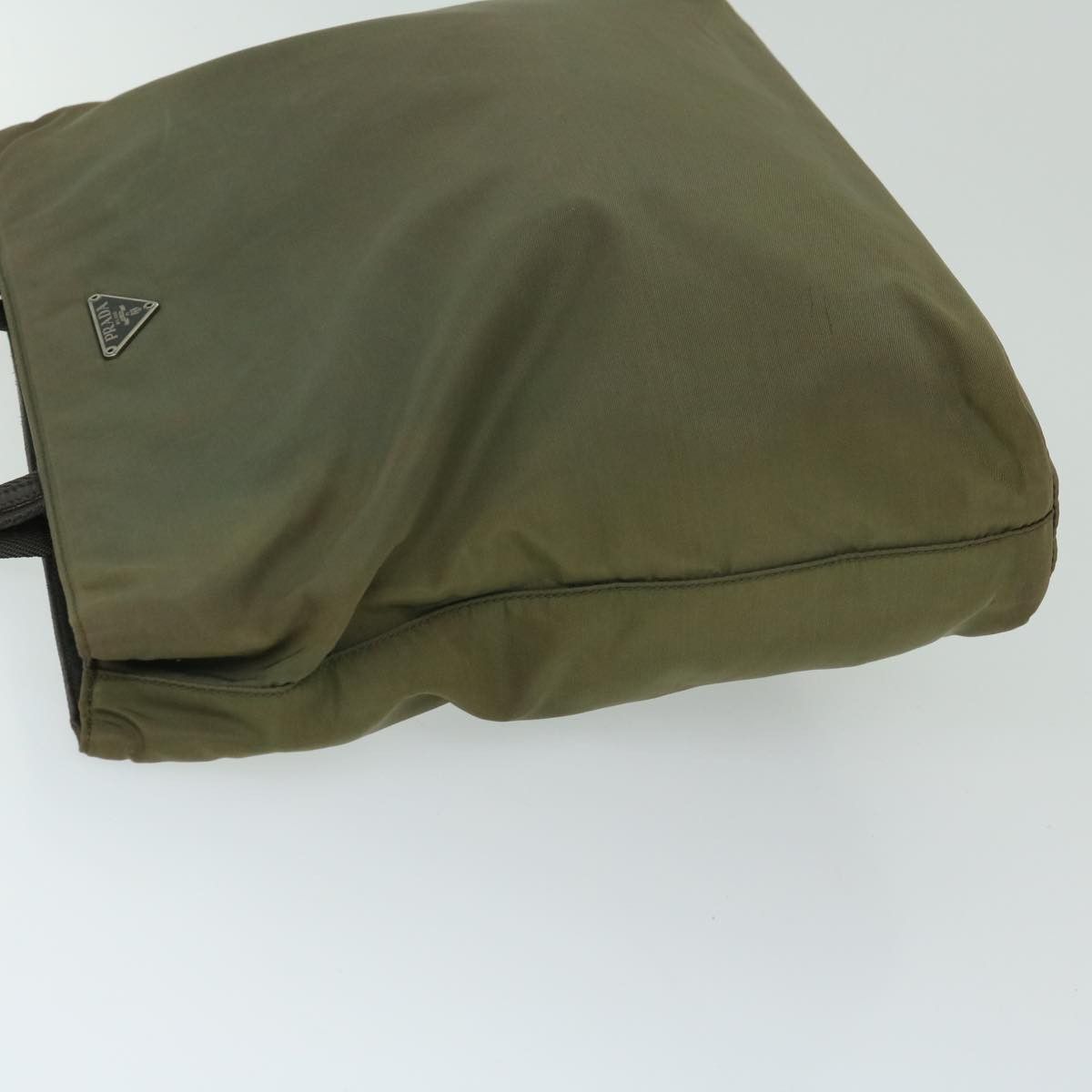 Prada Tessuto Khaki Synthetic Tote Bag (Pre-Owned) Size ONE SIZE - 10 Thumbnail