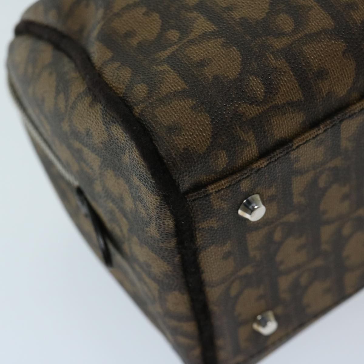 Dior Trotter Brown Canvas Handbag (Pre-Owned) Size ONE SIZE - 9 Thumbnail
