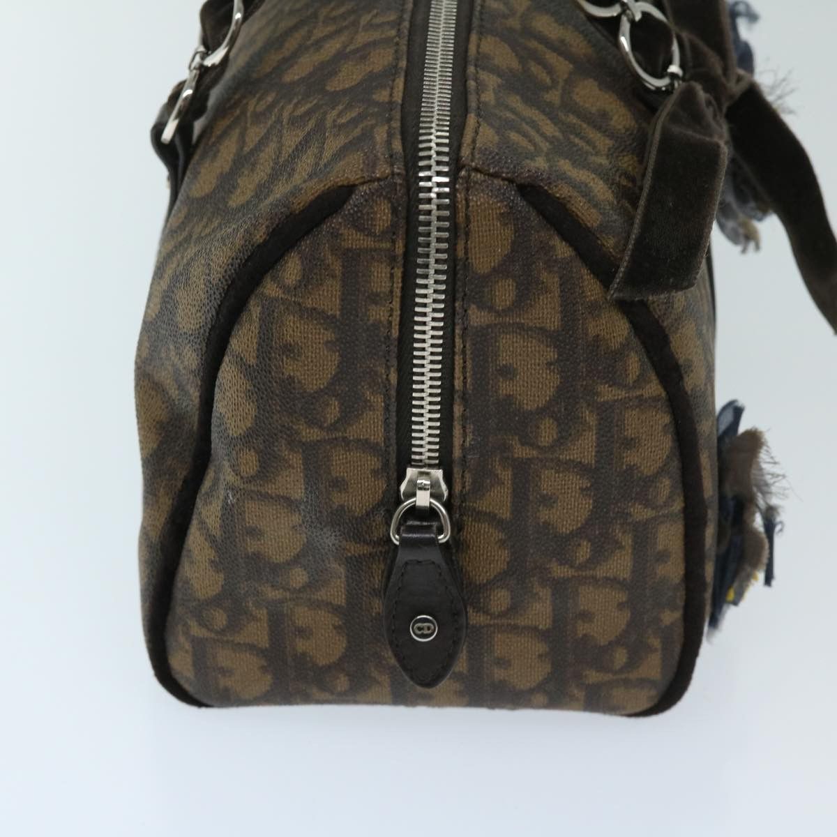 Dior Trotter Brown Canvas Handbag (Pre-Owned) Size ONE SIZE - 13 Thumbnail