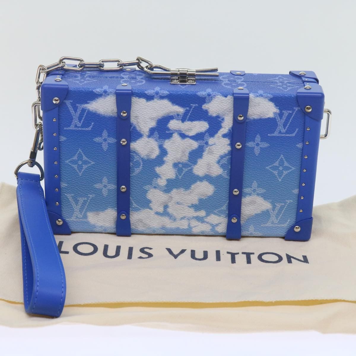 Louis Vuitton Blue Leather Clutch Bag (Pre-Owned) Size ONE SIZE - 7 Thumbnail