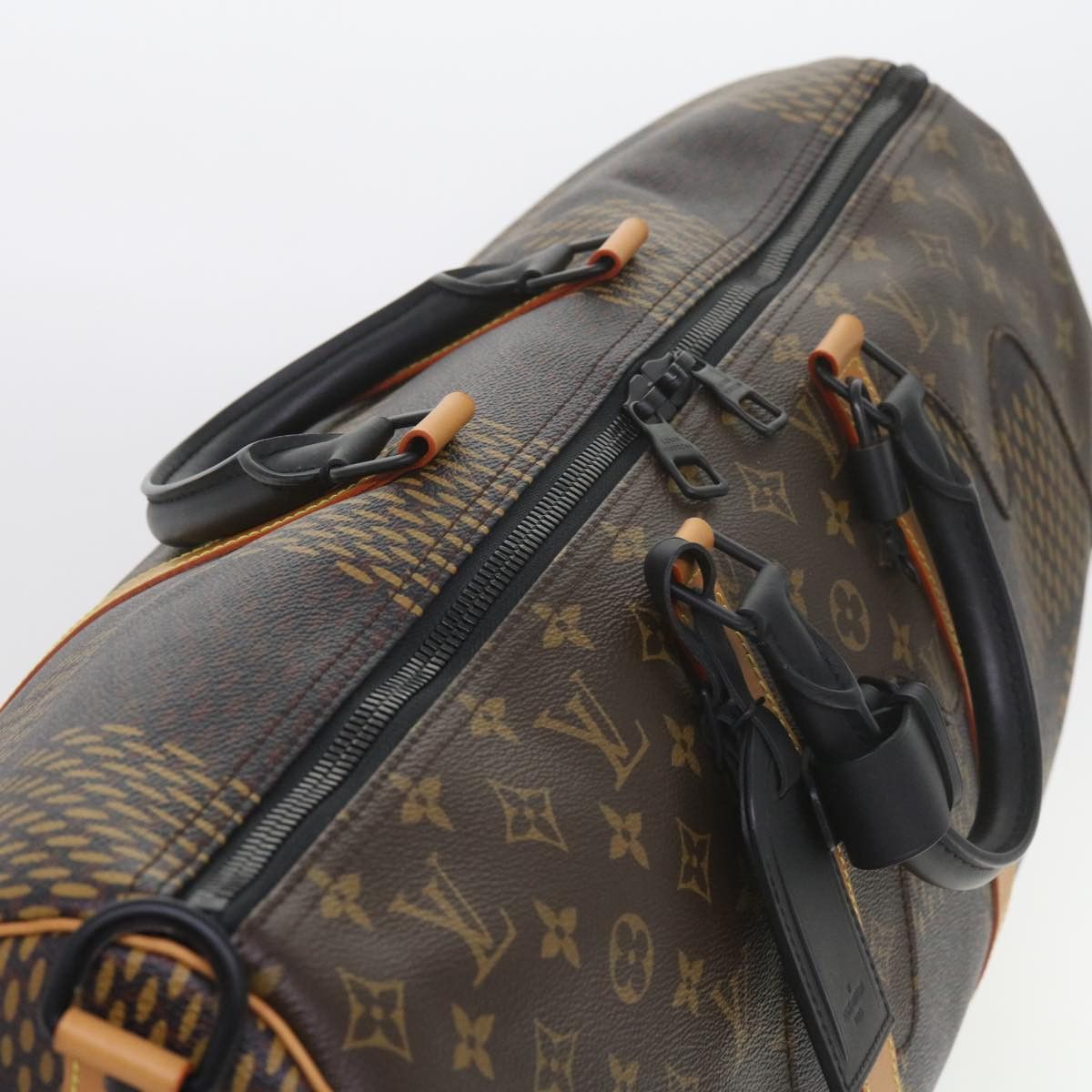 Louis Vuitton Keepall Bandouliere 50 Brown Canvas Travel Bag (Pre-Owned) Size ONE SIZE - 4 Thumbnail