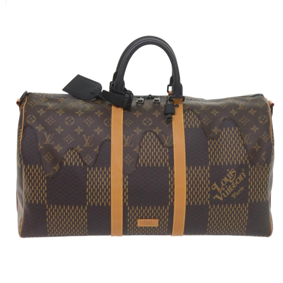 Louis Vuitton Keepall Bandouliere 50 Brown Canvas Travel Bag (Pre-Owned) Size ONE SIZE - 11 Thumbnail
