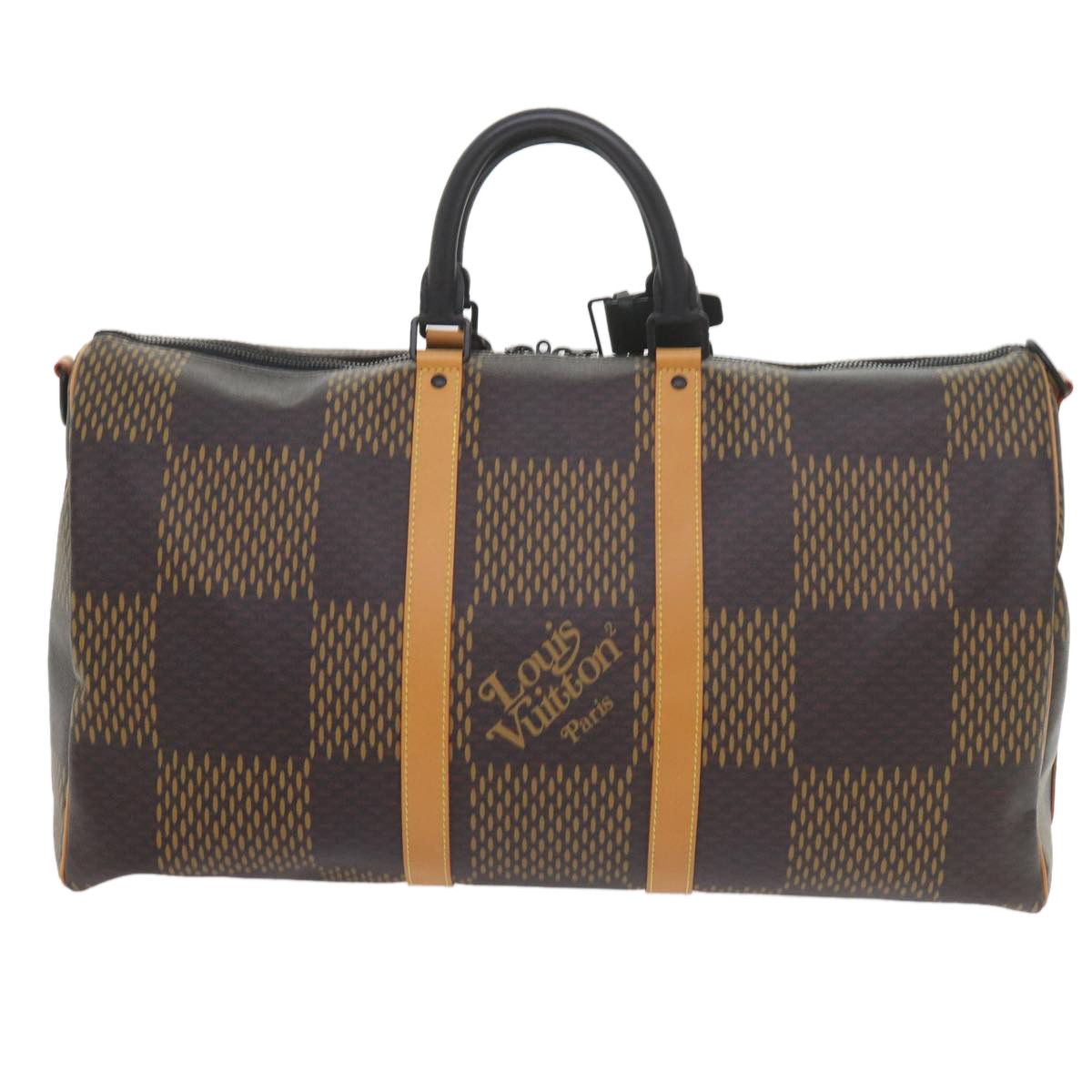 Louis Vuitton Keepall Bandouliere 50 Brown Canvas Travel Bag (Pre-Owned) Size ONE SIZE - 2 Thumbnail