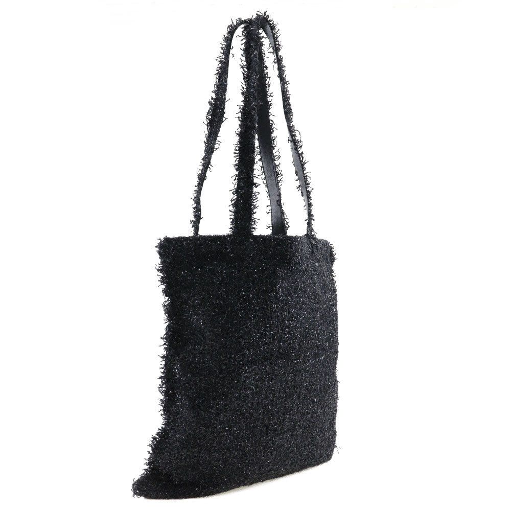 Chanel Coco Mark Black Tweed Tote Bag (Pre-Owned) Size ONE SIZE - 2 Thumbnail
