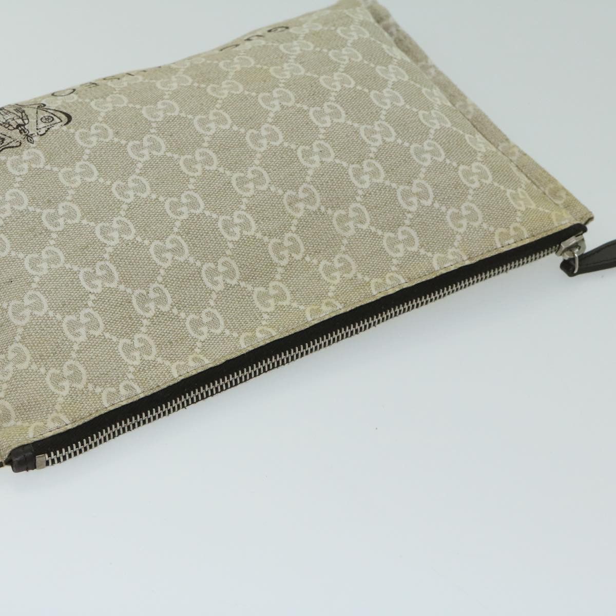 Gucci Gg Canvas Beige Canvas Clutch Bag (Pre-Owned) Size ONE SIZE - 4 Thumbnail