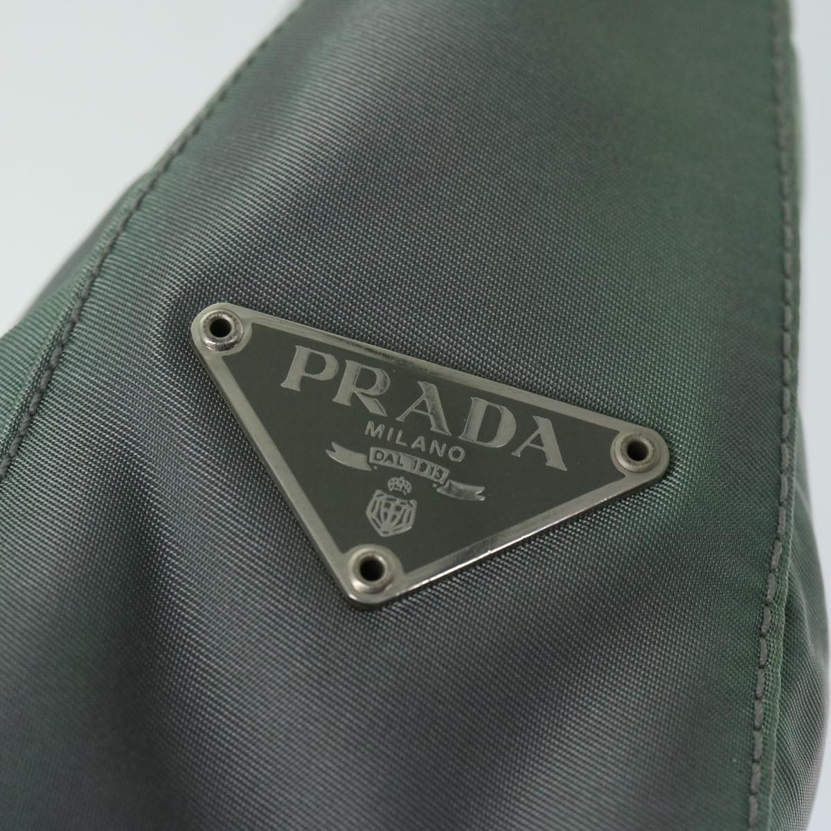 Prada Tessuto Khaki Synthetic Shoulder Bag (Pre-Owned) Size ONE SIZE - 7 Thumbnail