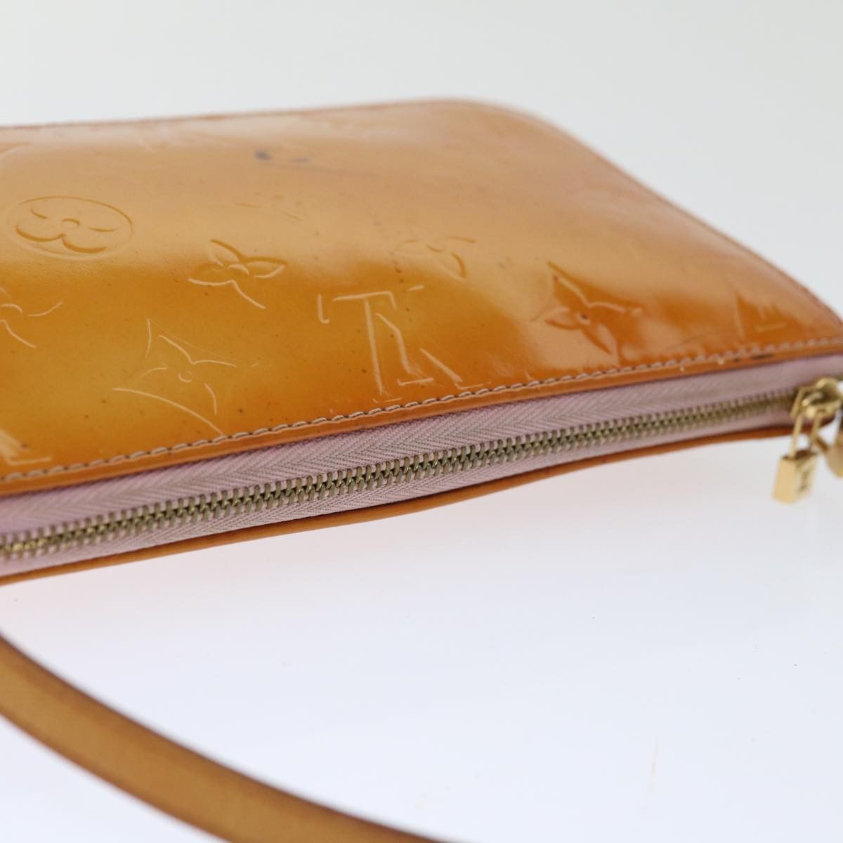 Louis Vuitton Pochette Brown Patent Leather Handbag (Pre-Owned) Size ONE SIZE - 12 Thumbnail