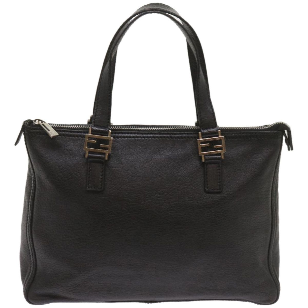 Fendi -- Black Leather Handbag (Pre-Owned) Size ONE SIZE - 2 Thumbnail