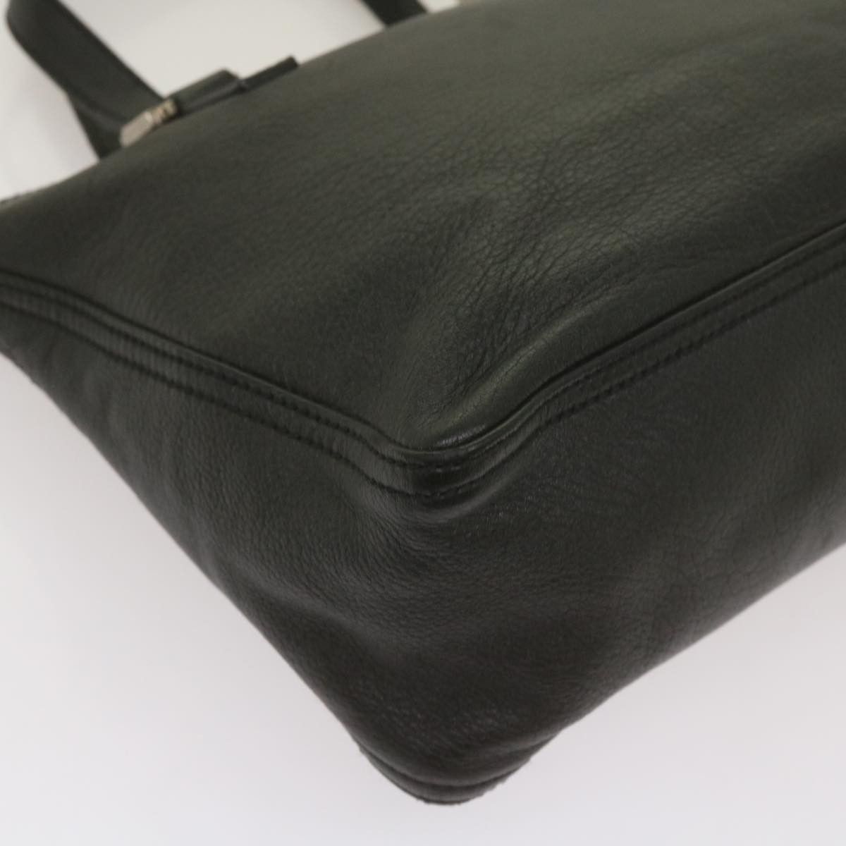 Fendi -- Black Leather Handbag (Pre-Owned) Size ONE SIZE - 9 Thumbnail