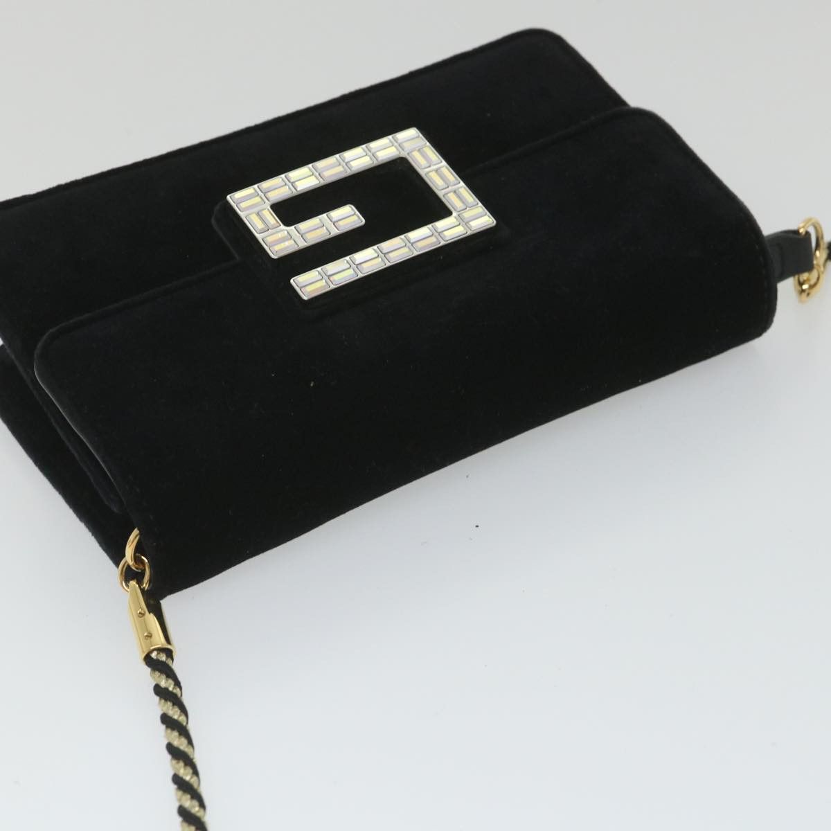Gucci -- Black Velvet Shoulder Bag (Pre-Owned) Size ONE SIZE - 4 Thumbnail