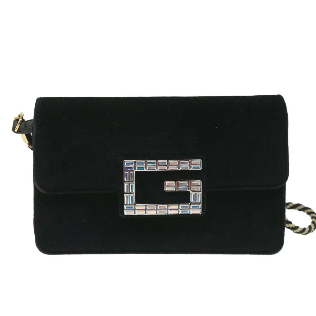 Gucci -- Black Velvet Shoulder Bag (Pre-Owned) Size ONE SIZE - 10 Thumbnail