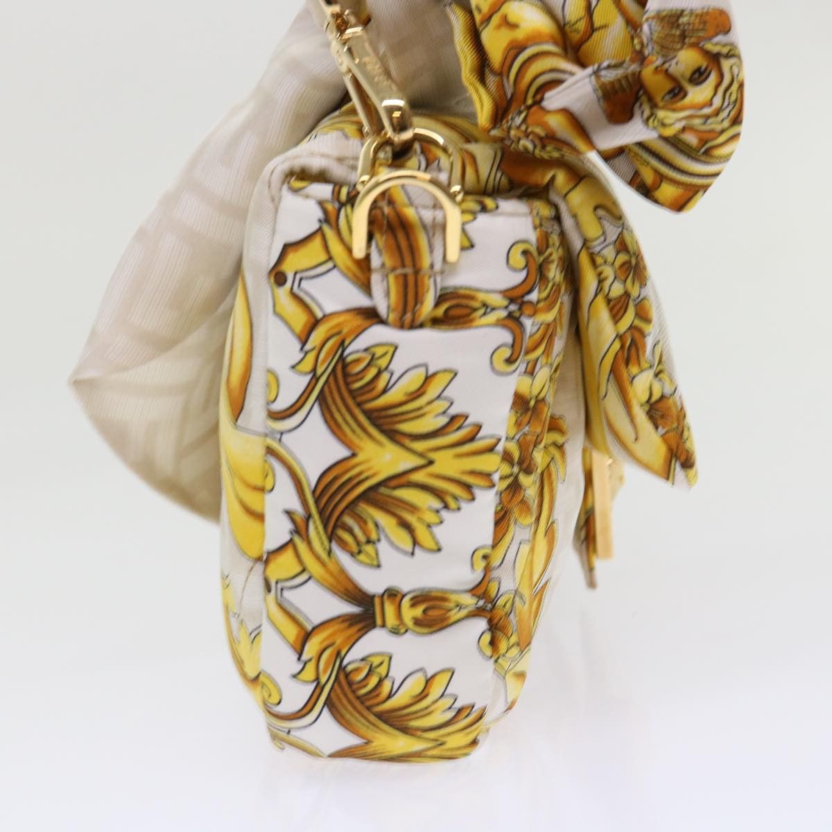 Fendi Baguette White Polyester Shoulder Bag (Pre-Owned) Size ONE SIZE - 11 Thumbnail