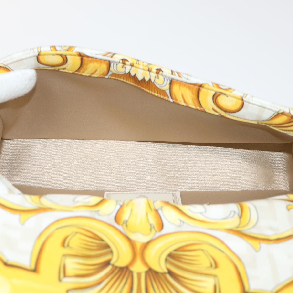 Fendi Baguette White Polyester Shoulder Bag (Pre-Owned) Size ONE SIZE - 5 Thumbnail
