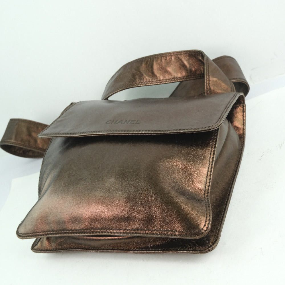 Chanel Brown Leather Shoulder Bag (Pre-Owned) Size ONE SIZE - 3 Thumbnail