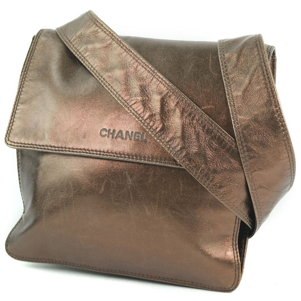 Chanel Brown Leather Shoulder Bag (Pre-Owned) Size ONE SIZE - 9 Thumbnail