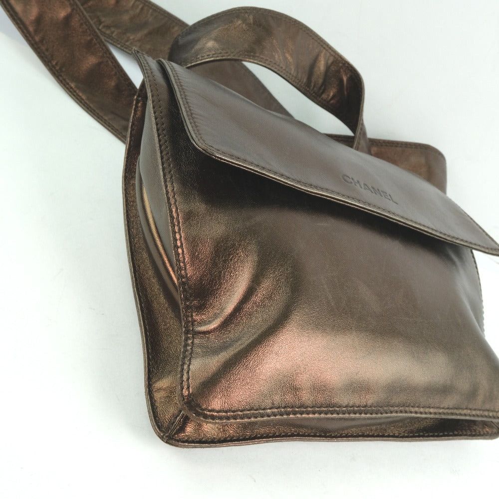 Chanel Brown Leather Shoulder Bag (Pre-Owned) Size ONE SIZE - 7 Thumbnail
