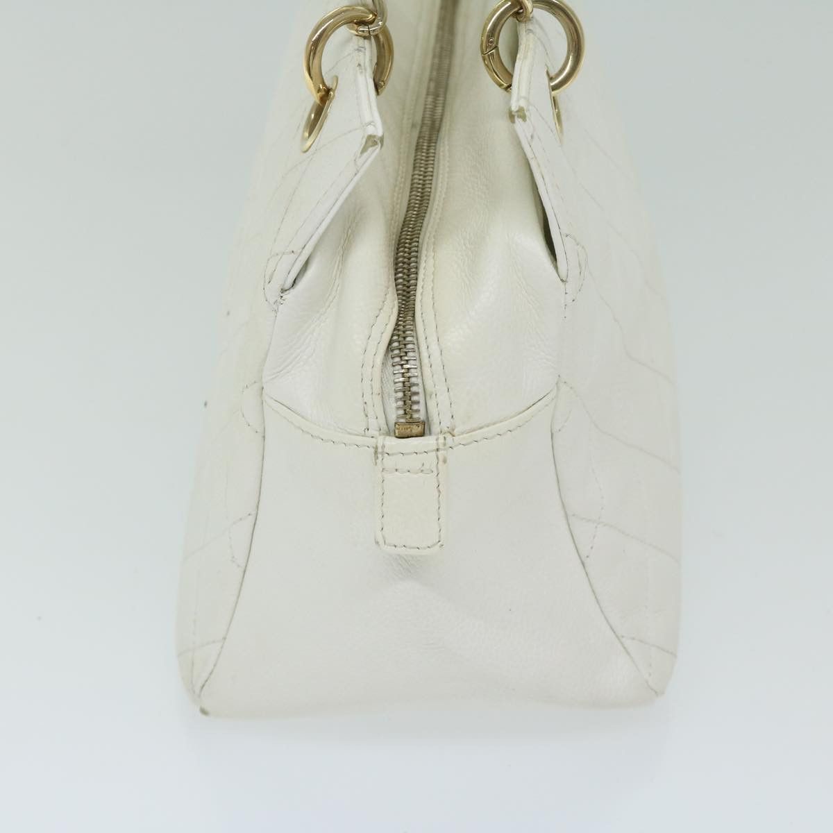Chanel Shopping White Leather Shoulder Bag (Pre-Owned) Size ONE SIZE - 9 Thumbnail