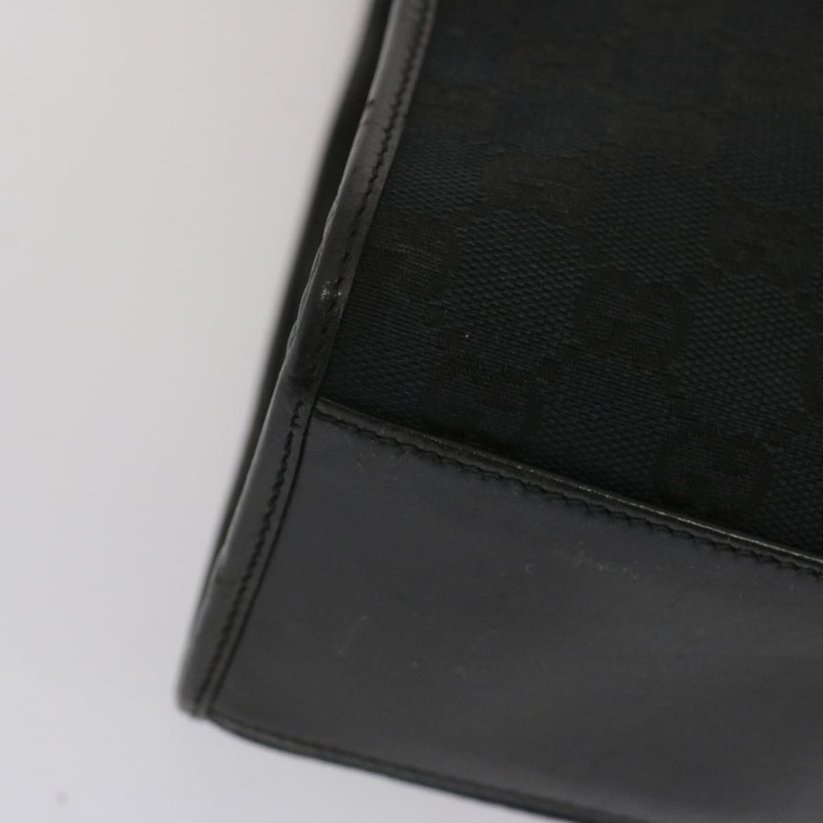 Gucci Jackie Black Canvas Handbag (Pre-Owned) Size ONE SIZE - 13 Thumbnail
