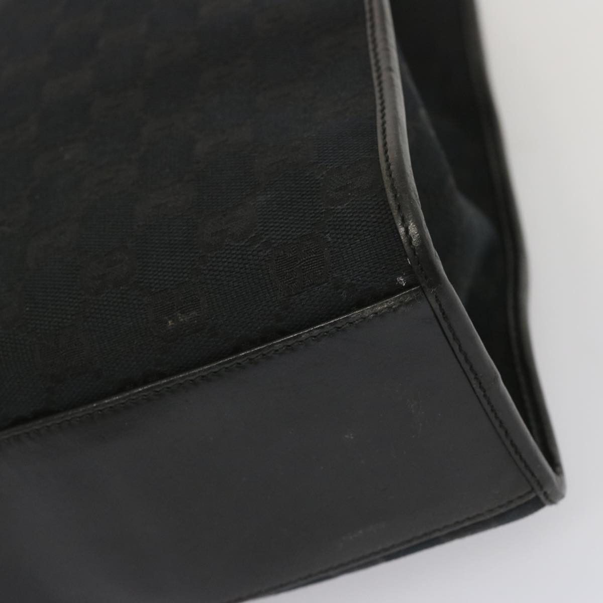 Gucci Jackie Black Canvas Handbag (Pre-Owned) Size ONE SIZE - 7 Thumbnail