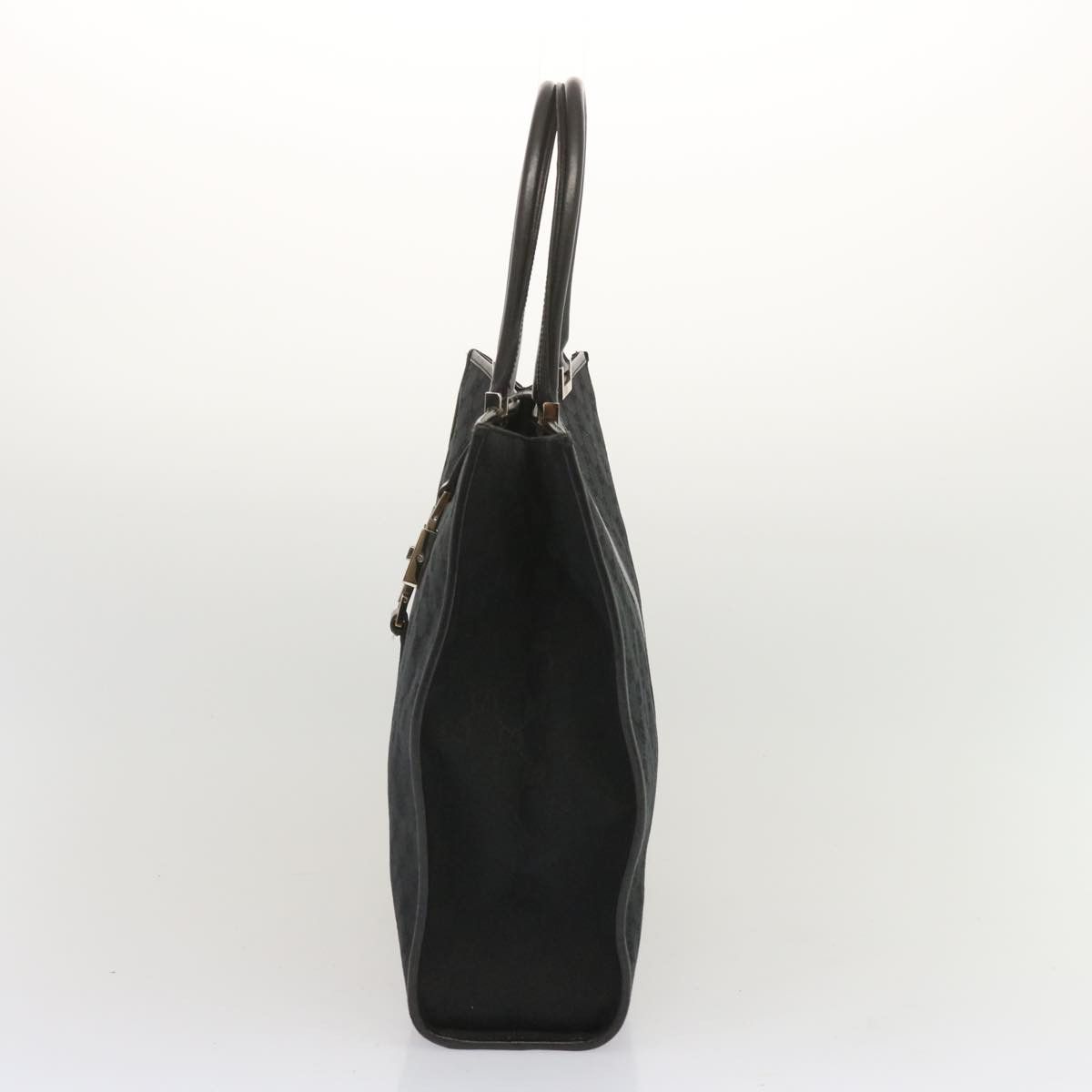 Gucci Jackie Black Canvas Handbag (Pre-Owned) Size ONE SIZE - 12 Thumbnail