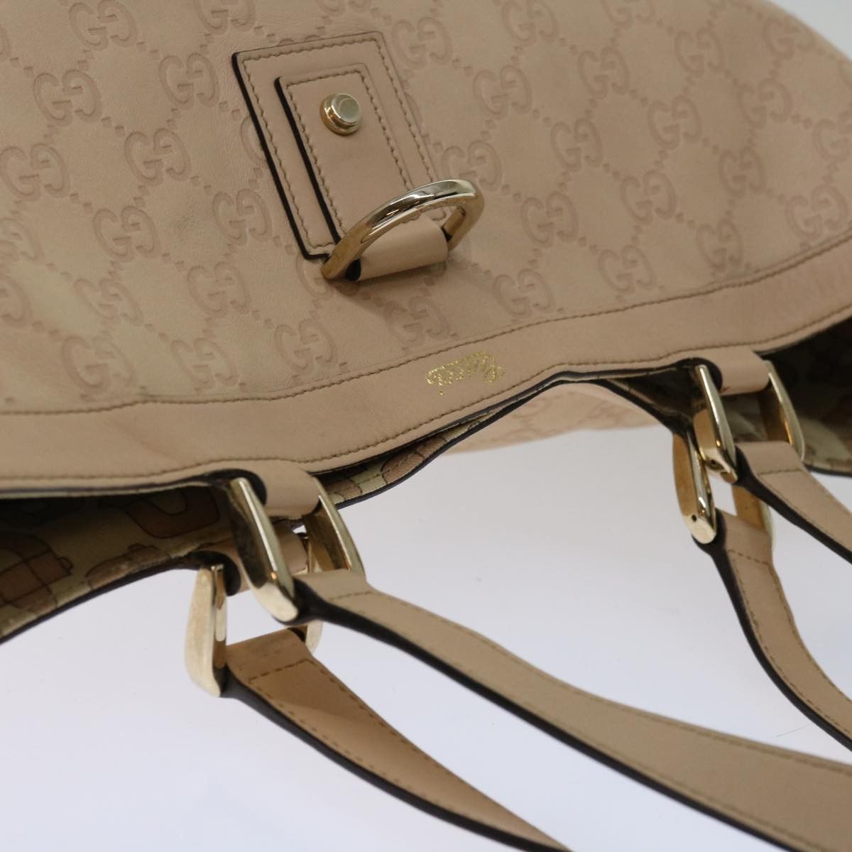 Gucci Gg Canvas Beige Canvas Tote Bag (Pre-Owned) Size ONE SIZE - 11 Thumbnail
