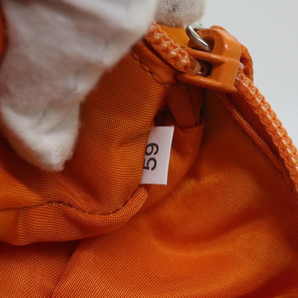 Prada Tessuto Orange Synthetic Handbag (Pre-Owned) Size ONE SIZE - 6 Thumbnail