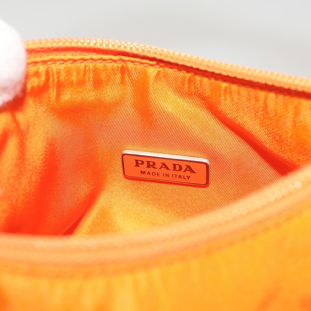 Prada Tessuto Orange Synthetic Handbag (Pre-Owned) Size ONE SIZE - 8 Thumbnail