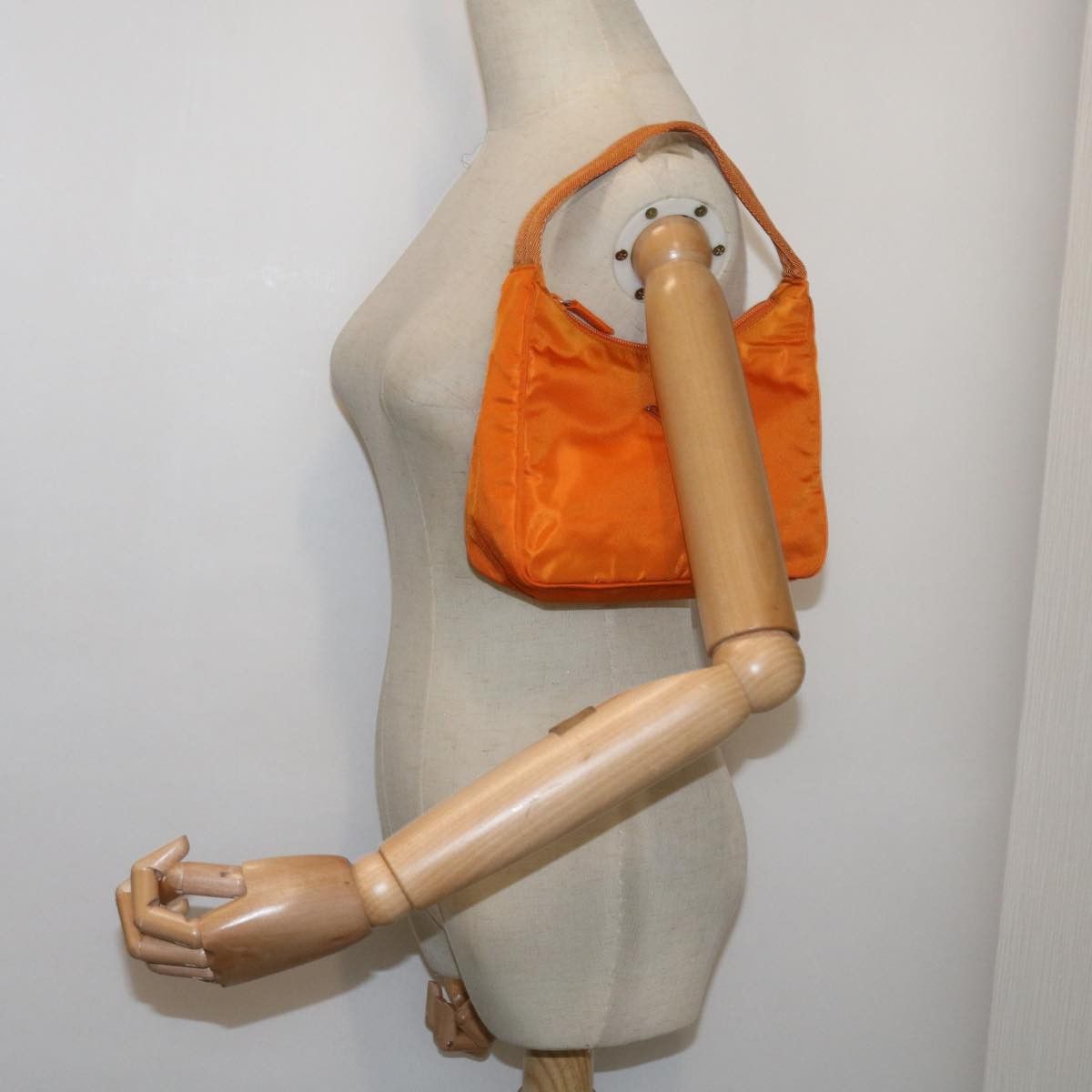 Prada Tessuto Orange Synthetic Handbag (Pre-Owned) Size ONE SIZE - 7 Thumbnail