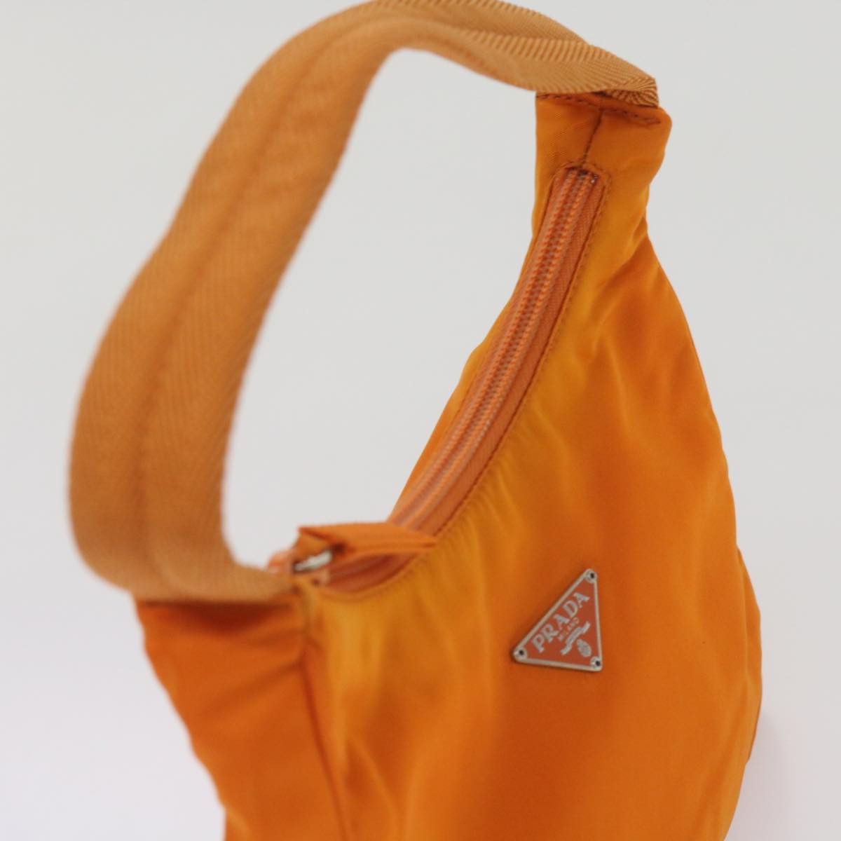 Prada Tessuto Orange Synthetic Handbag (Pre-Owned) Size ONE SIZE - 4 Thumbnail