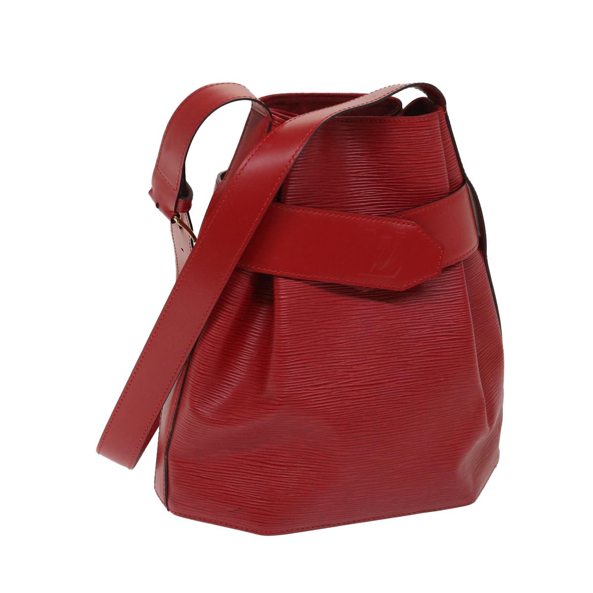 Louis Vuitton Sac D'épaule Red Leather Shoulder Bag (Pre-Owned) Size ONE SIZE - 9 Thumbnail
