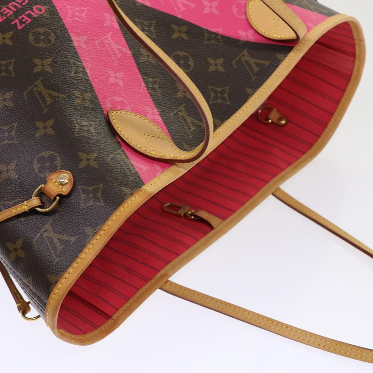 Louis Vuitton Neverfull Mm Brown Canvas Tote Bag (Pre-Owned) Size ONE SIZE - 4 Thumbnail