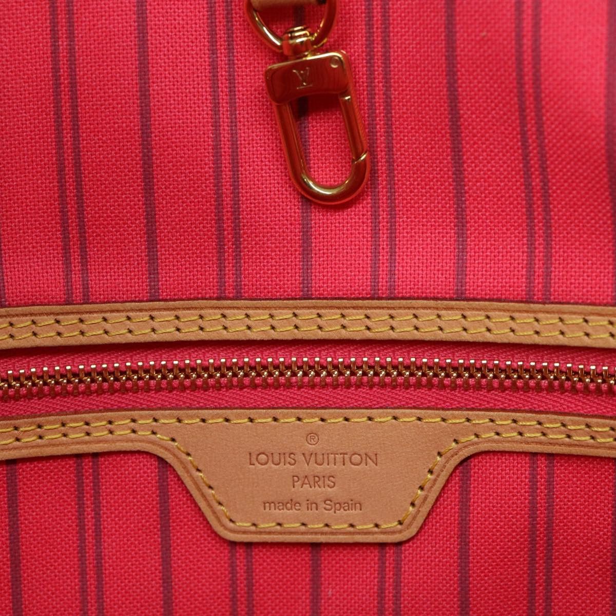 Louis Vuitton Neverfull Mm Brown Canvas Tote Bag (Pre-Owned) Size ONE SIZE - 7 Thumbnail
