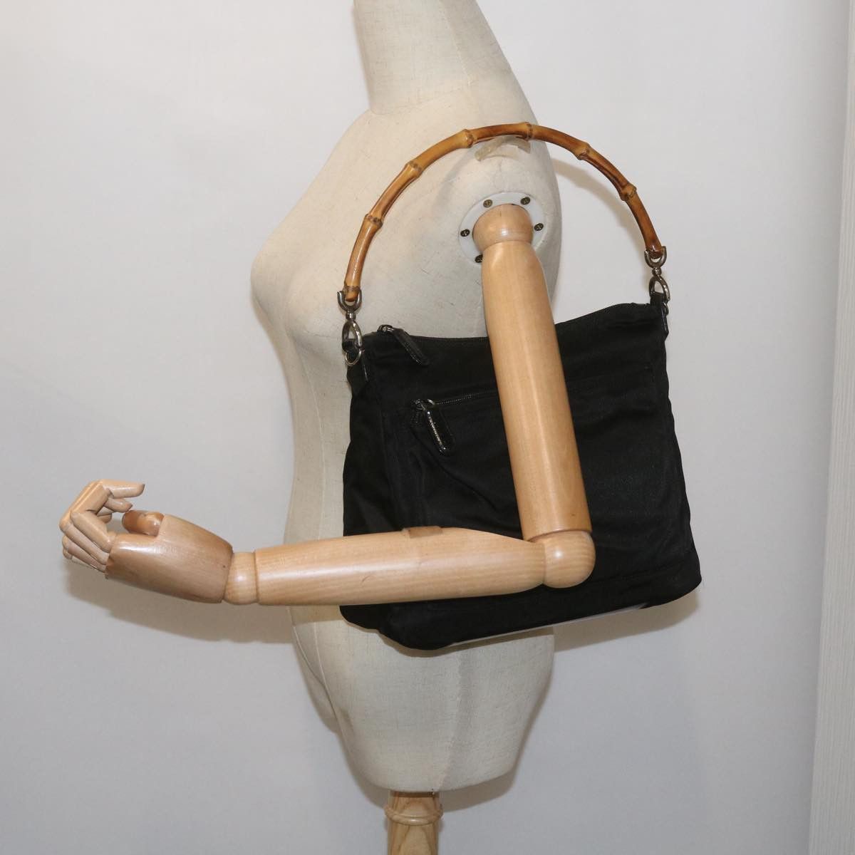Gucci Bamboo Black Ceramic Handbag (Pre-Owned) Size ONE SIZE - 7 Thumbnail