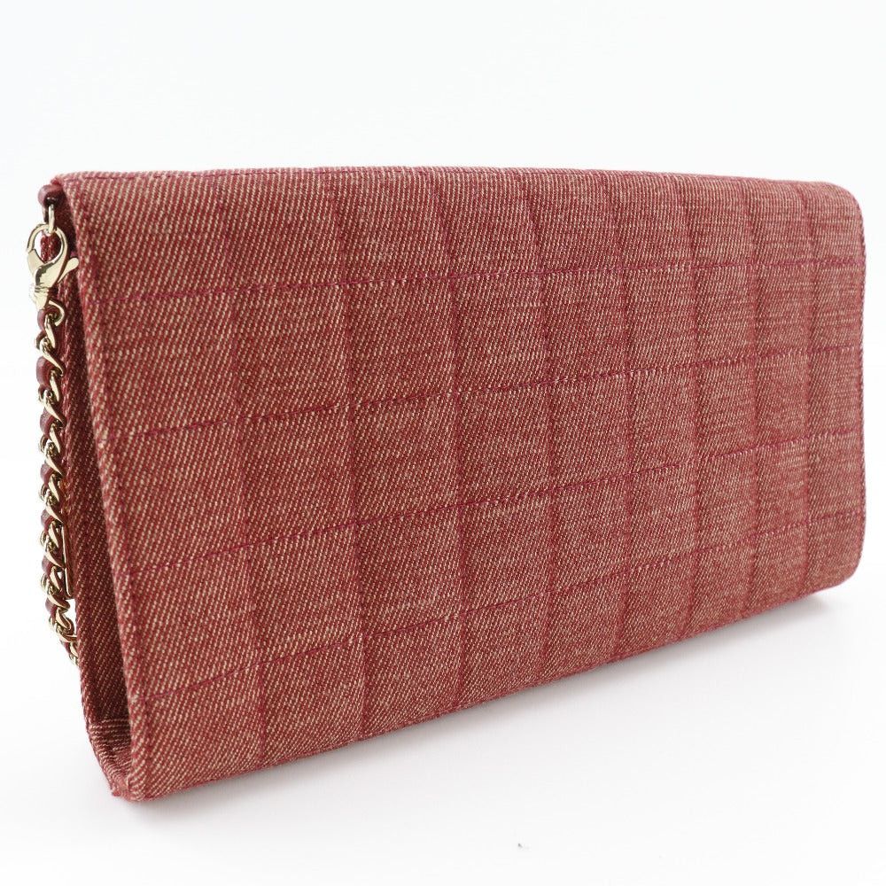 Chanel Chocolate Bar Red Canvas Shoulder Bag (Pre-Owned) Size ONE SIZE - 2 Thumbnail