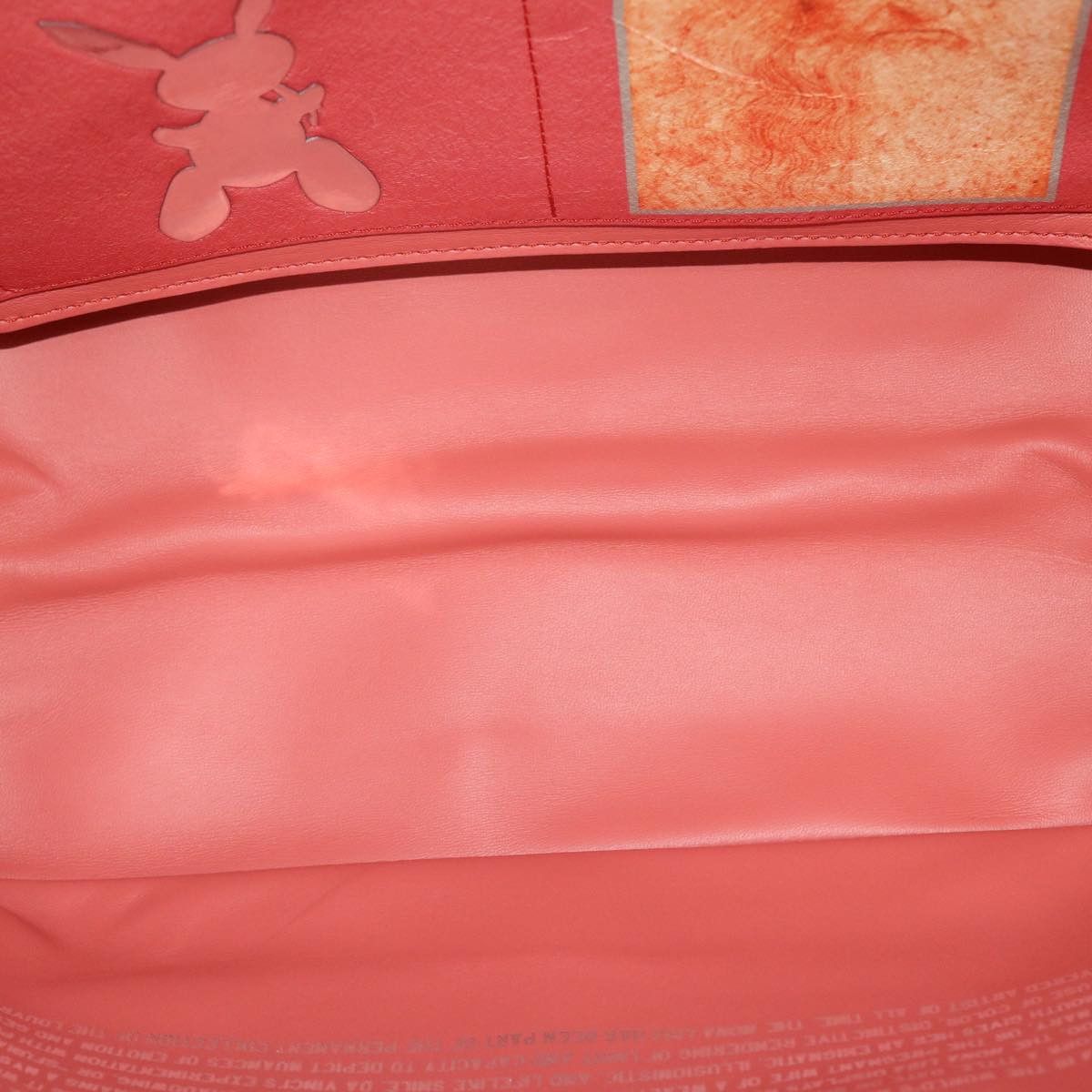 Louis Vuitton Neverfull Pink Leather Tote Bag (Pre-Owned) Size ONE SIZE - 5 Thumbnail