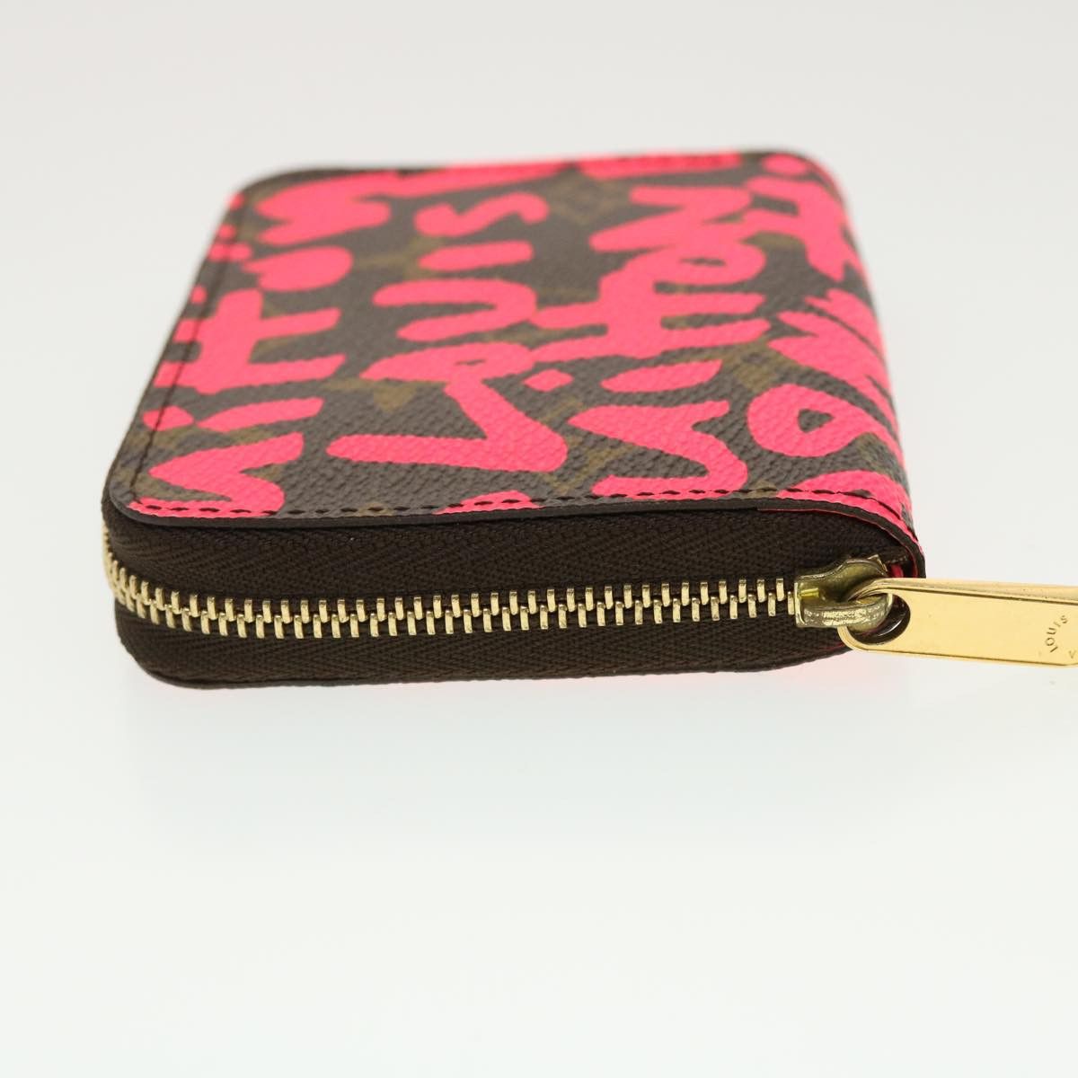 Zippy Coin Purse Brown Canvas Wallet (Pre-Owned)