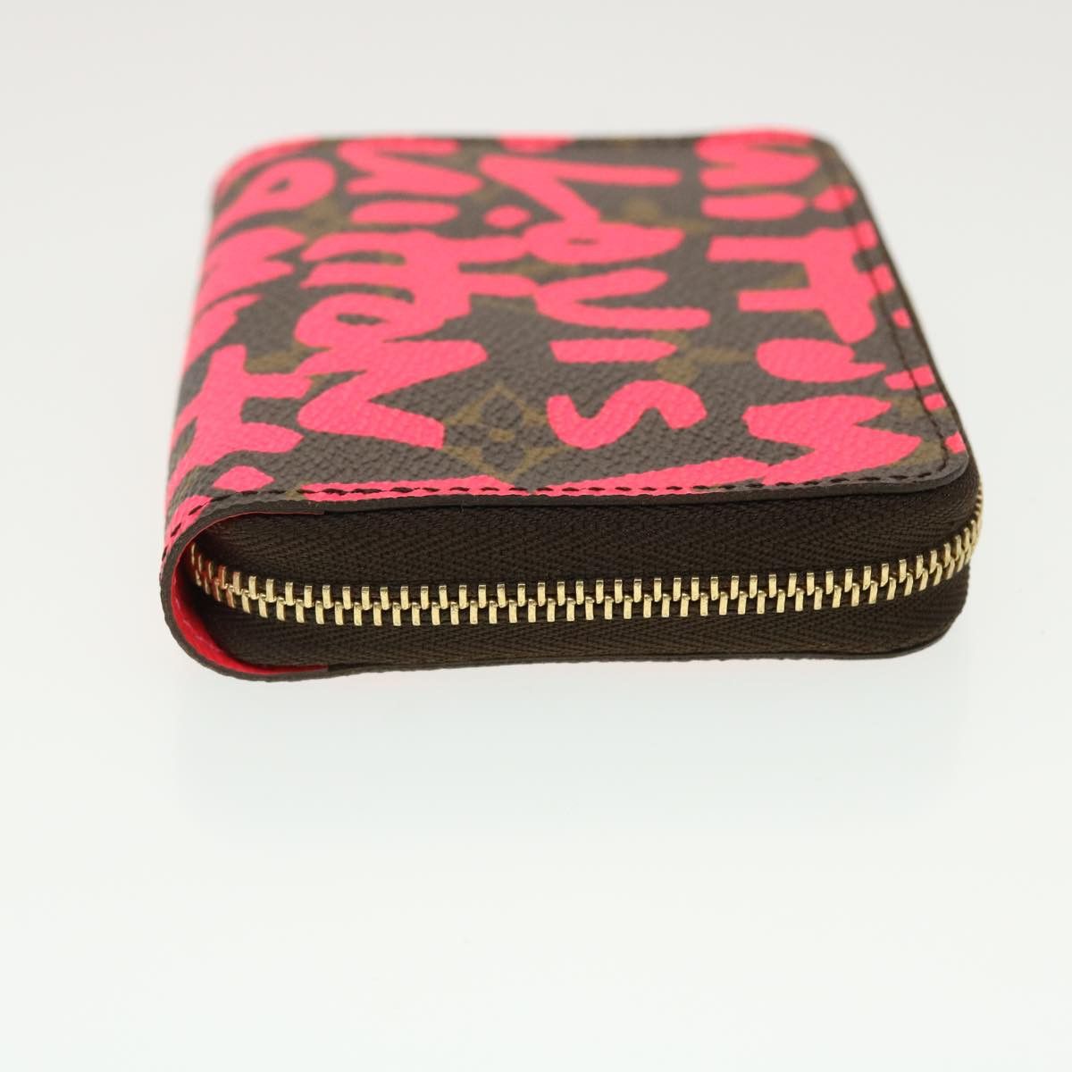 Zippy Coin Purse Brown Canvas Wallet (Pre-Owned)