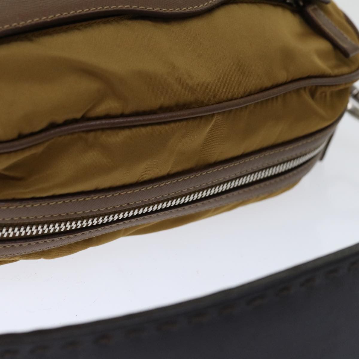 Prada Tessuto Brown Synthetic Shoulder Bag (Pre-Owned) Size ONE SIZE - 10 Thumbnail