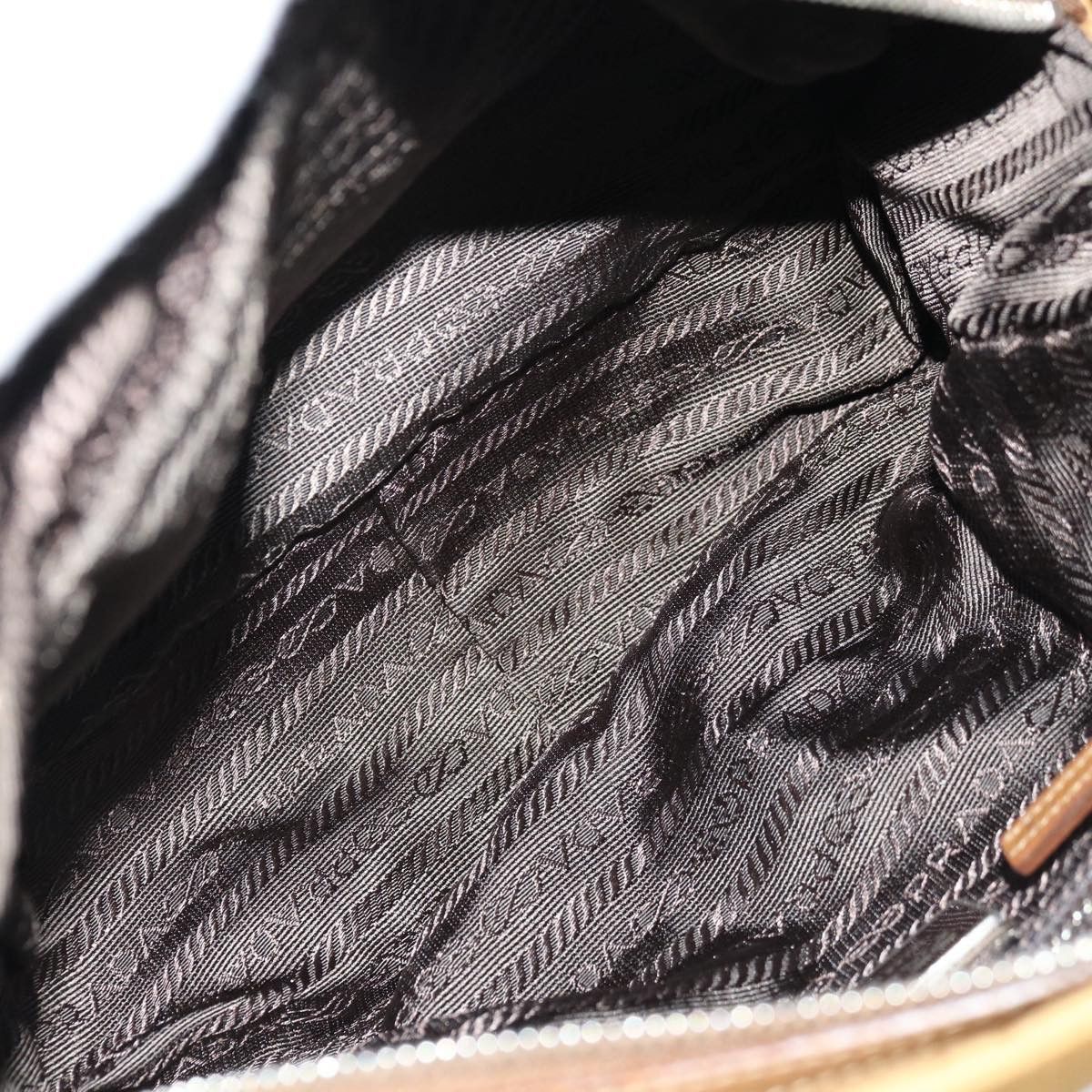 Prada Tessuto Brown Synthetic Shoulder Bag (Pre-Owned) Size ONE SIZE - 5 Thumbnail