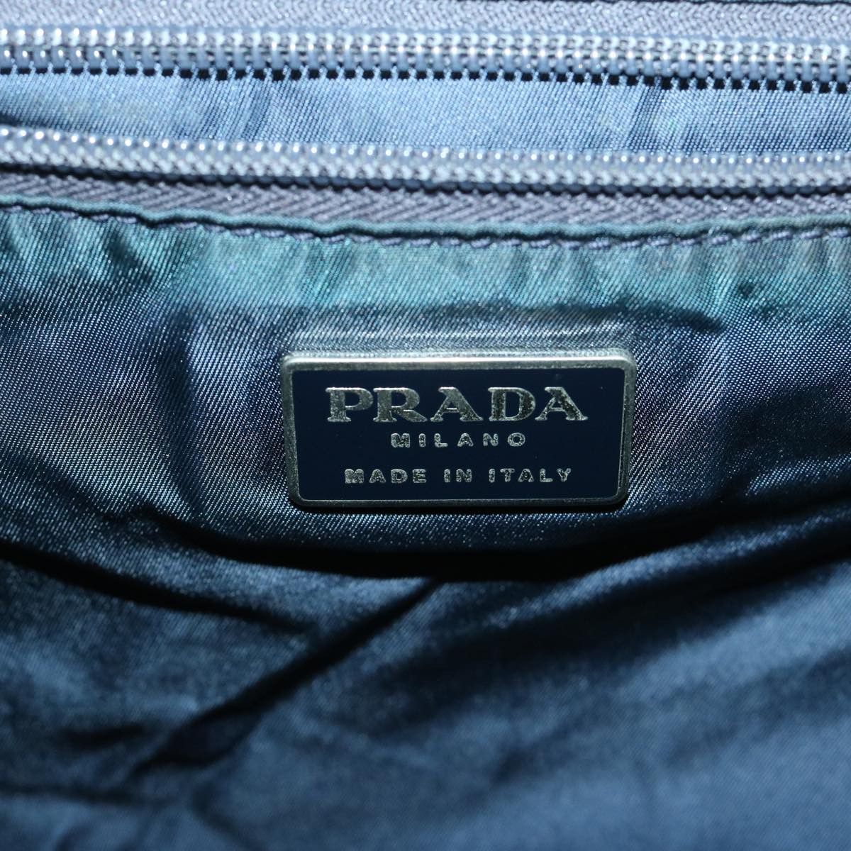 Prada Tessuto Navy Synthetic Handbag (Pre-Owned) Size ONE SIZE - 9 Thumbnail