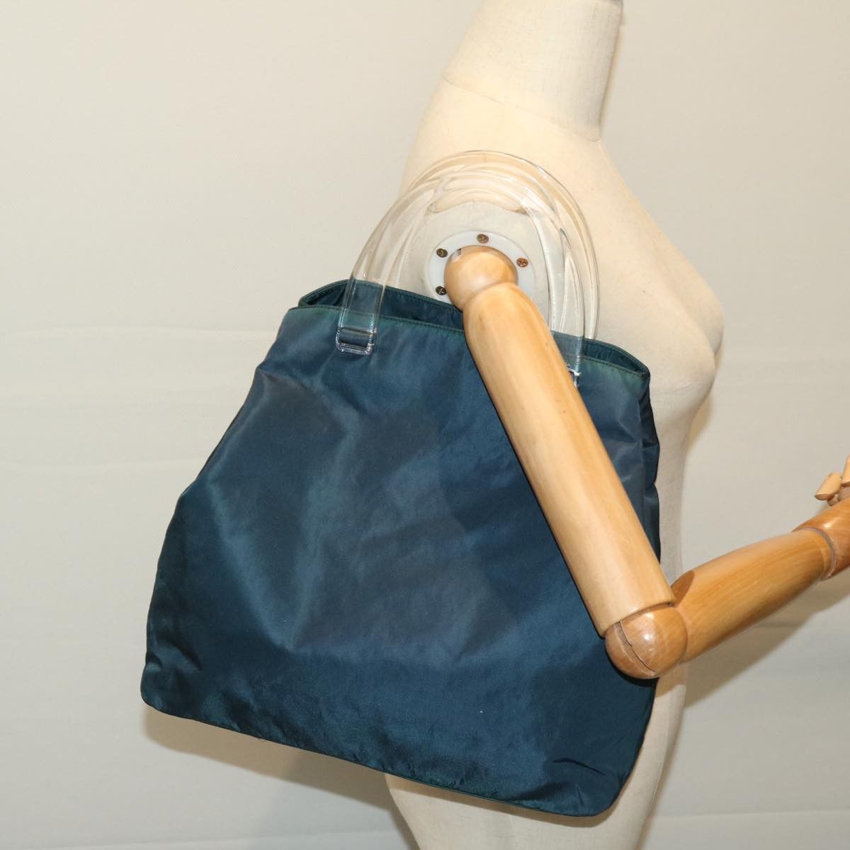 Prada Tessuto Navy Synthetic Handbag (Pre-Owned) Size ONE SIZE - 8 Thumbnail