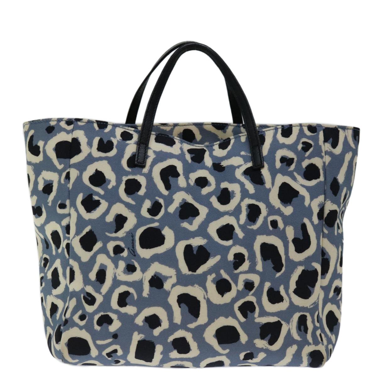 Gucci Padlock Blue Canvas Handbag (Pre-Owned) Size ONE SIZE - 2 Thumbnail
