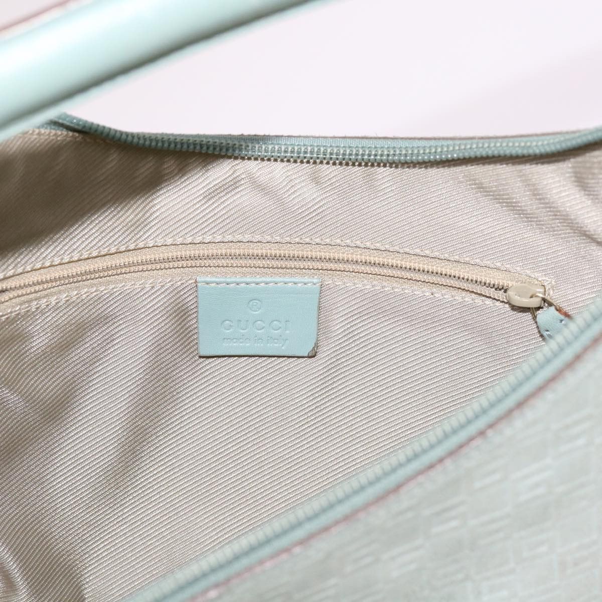 Gucci Hobo Blue Canvas Shoulder Bag (Pre-Owned) Size ONE SIZE - 7 Thumbnail
