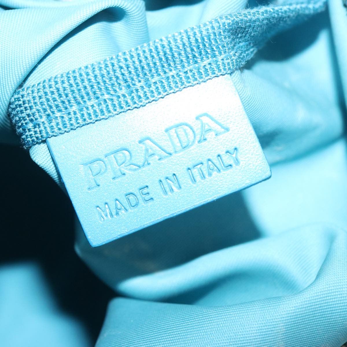 Prada Blue Synthetic Tote Bag (Pre-Owned) Size ONE SIZE - 7 Thumbnail