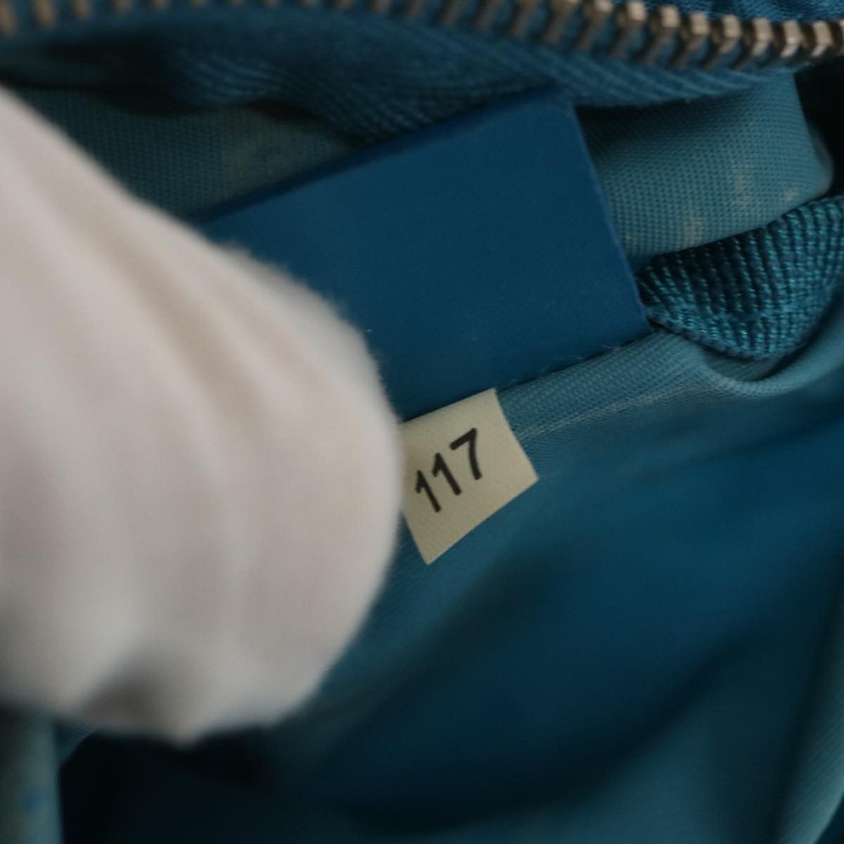 Prada Blue Synthetic Tote Bag (Pre-Owned) Size ONE SIZE - 6 Thumbnail