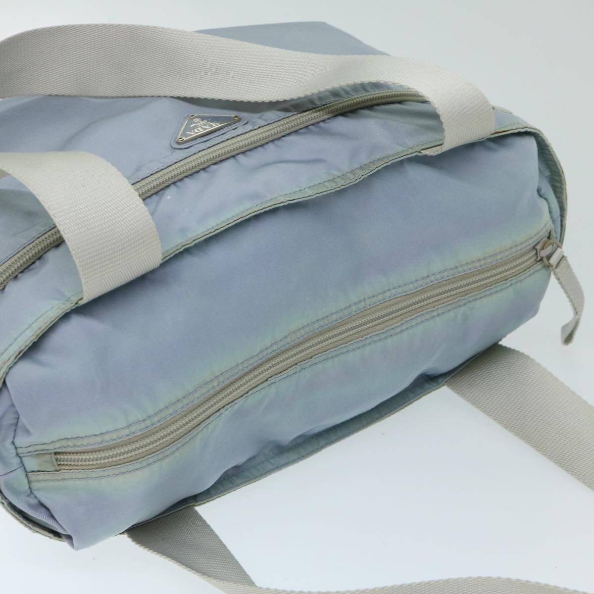 Prada Tessuto Blue Synthetic Tote Bag (Pre-Owned) Size ONE SIZE - 4 Thumbnail